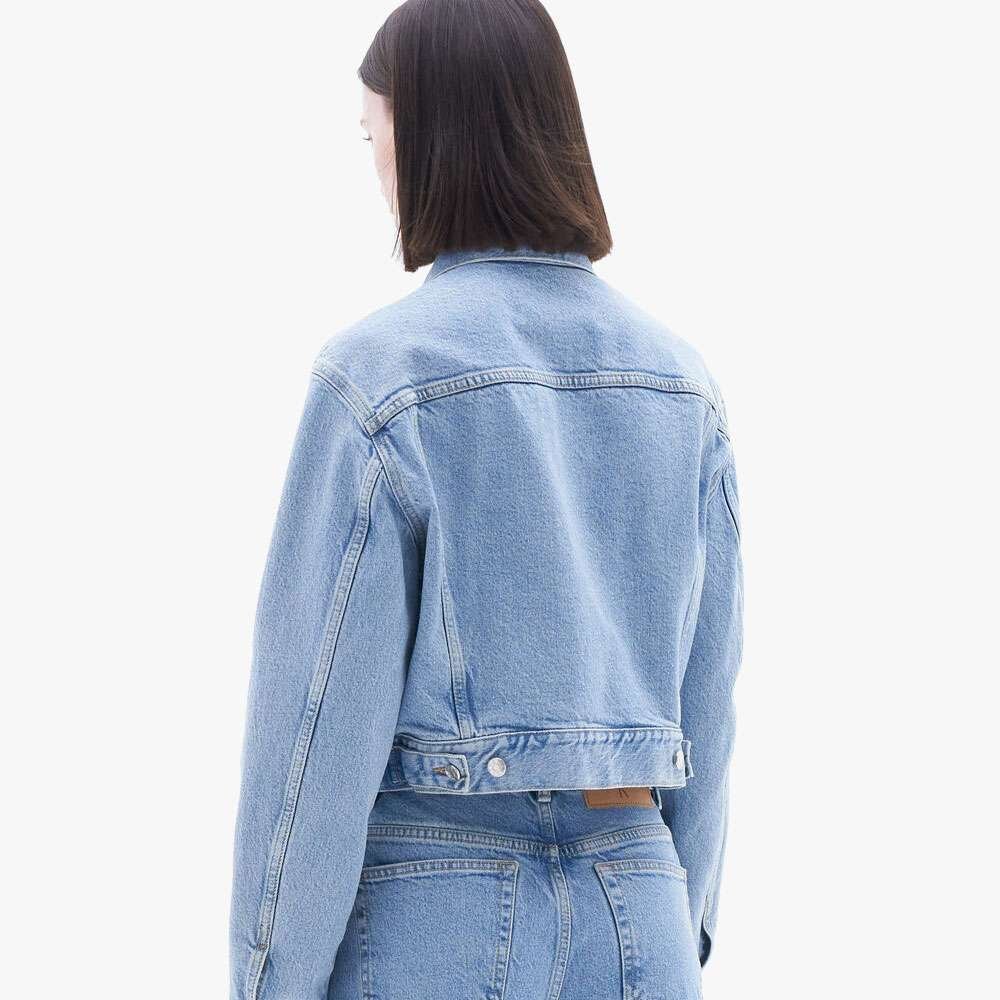 AGOLDE Blanca Elasticated Light Blue Denim Jacket